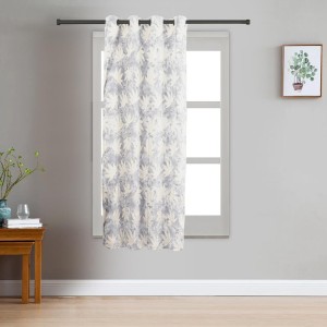 Home Beautiful 5 ft. Light Grey Polyester Curtain - (M2835)