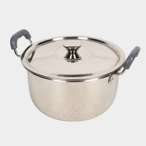 4.5 L Steel Cooking Pot 25 X 12.5 cm, 1Lid, 1Pot