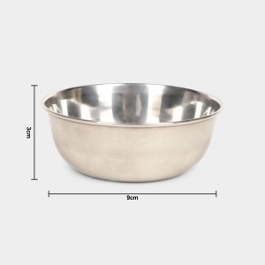 150 ml Steel Serving Bowl 9 X 3 cm (Pack of 1)