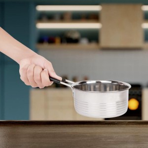800 ml Stainless Steel Saucepan, 1 4 cm Dia. (Pack of 1)