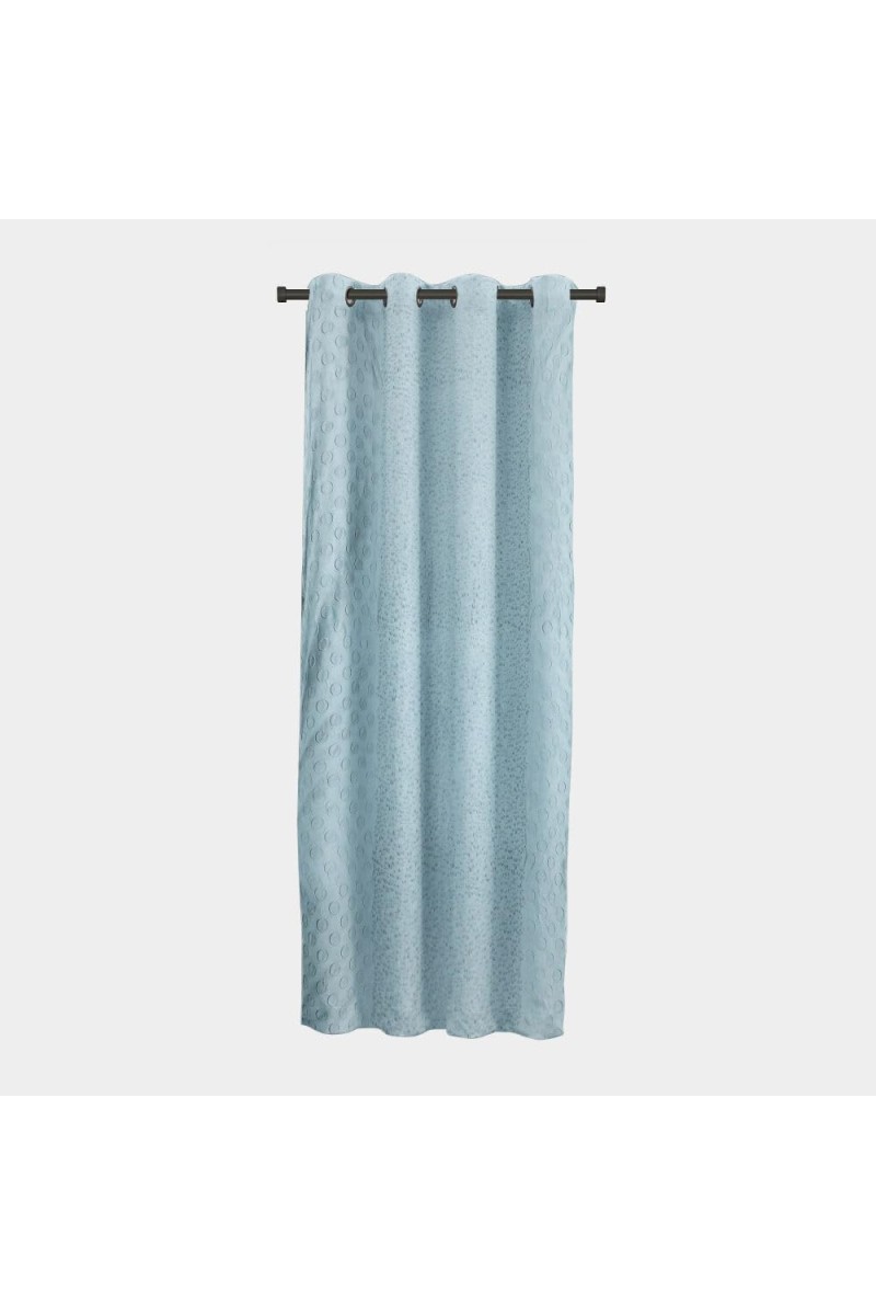 Home Beautiful 5 ft. Light Blue Polyester Curtain - (M2790)