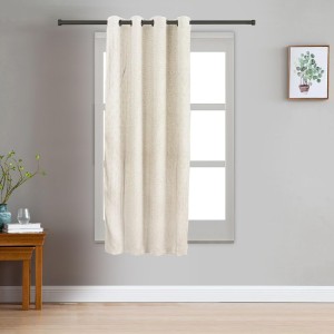 Home Beautiful 5 ft. Off White Polyester Curtain - (M2805)