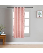Home Beautiful Pink Polyester Curtain - (M2737)