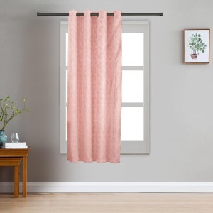 Home Beautiful Pink Polyester Curtain - (M2737)