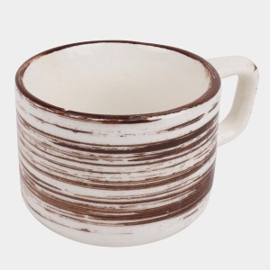 Hitech Sales 120 ml Stoneware Cup White | Microwave Safe Ceramic Cup | Ideal for Daily Use