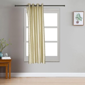 Home Beautiful 5 ft. Beige Polyester Curtain - (M2818)