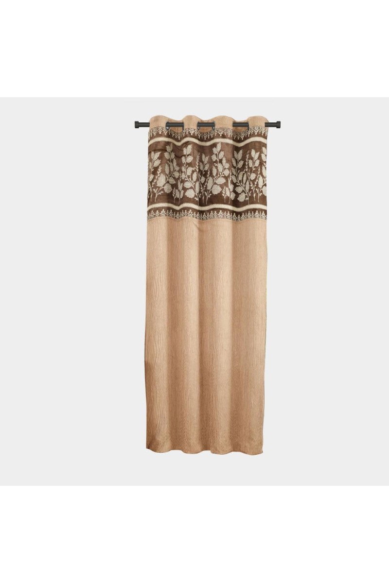 Home Beautiful 5 ft. Brown Polyester Curtain - (M2796)
