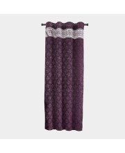 Home Beautiful 5 ft. Dark Grey Polyester Curtain - (M2777)