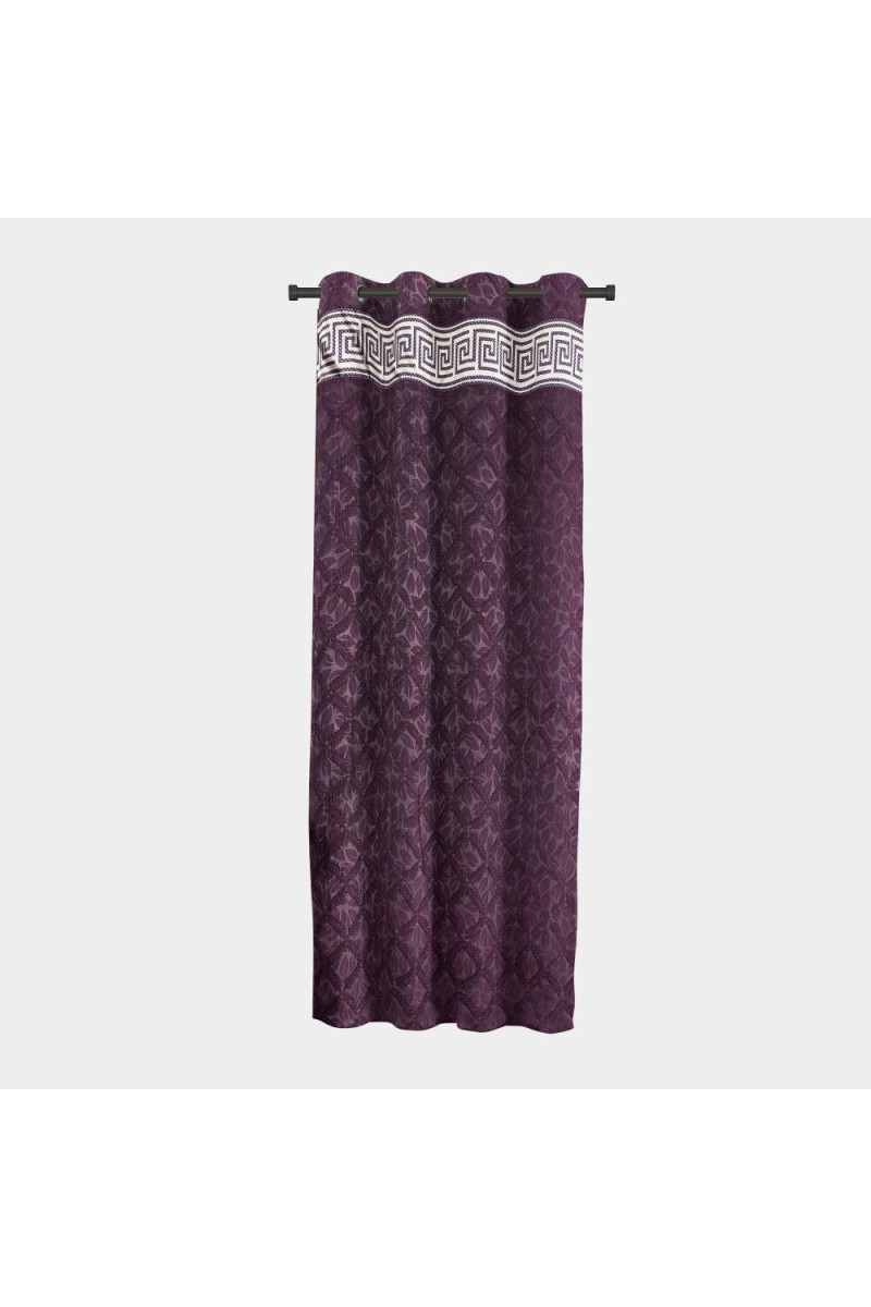 Home Beautiful 5 ft. Dark Grey Polyester Curtain - (M2777)