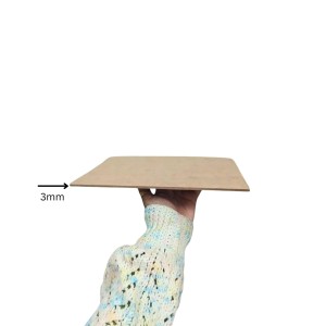 MDF Board Sheet 3 mm for Arts & Crafts | Premium Plain MDF Wood Sheets for Painting, Resin Art, Mandala, Pyrography, Decoupage & Lamination | 8 x 12 Inch | Pack of 10 (8x12)
