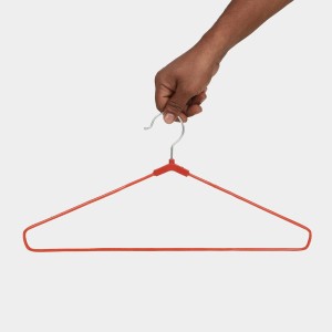 Steel Cloth Hanger Set of 6 40 X 20 cm (Pack of 6)