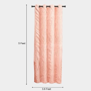 Home Beautiful 5 ft. Rust Polyester Curtain - (M2797)