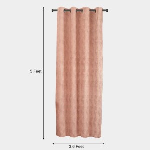 Home Beautiful Brown Polyester Curtain - (M2738)