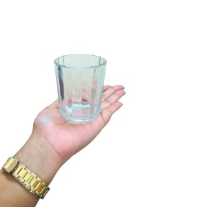 Small Tea Glass Set of 4 | Chai, Milk & Coffee Drinking Glasses | Clear Transparent Durable Glass Tumblers for Home, Kitchen & Office Use