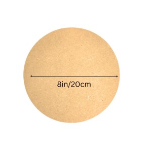 8 Inch Round MDF Board – 3mm Thick Unfinished Wood Circle for Crafts, Painting, Laser Cutting, Engraving & DIY Projects (8)