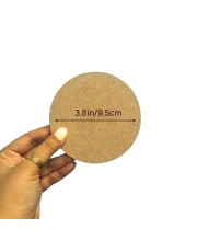 3mm MDF Board 4inch Round Cutouts for Arts & Crafts, Smooth Unfinished Wood Circles for Painting, DIY Crafts, Laser Cutting & Engraving (Pack of 4)