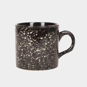 HiTech Sales 120 ml Stoneware Cup Set - Set of 6 (Black) | Durable & Microwave Safe | Ideal for Tea & Coffee