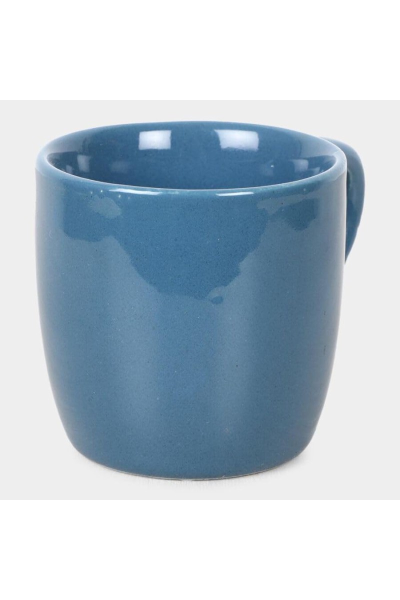 Hitech Sales 100 ml Stoneware Mug Blue | Microwave Safe Ceramic Cup | Ideal for Daily Use