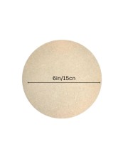 6 Inch Round MDF Board – 3mm Thick Unfinished Wood Circle for Crafts, Painting, Laser Cutting, Engraving & DIY Projects