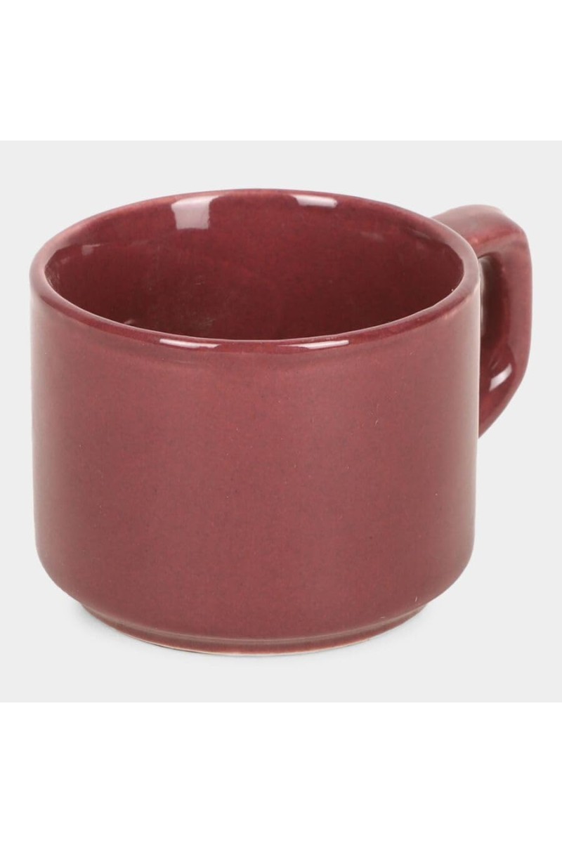 Hitech Sales 100 ml Stoneware Cup Brown | Microwave Safe Ceramic Cup | Ideal for Daily Use