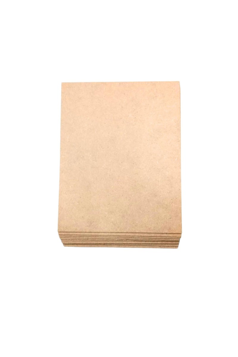 MDF Board Sheet 3 mm for Arts & Crafts | Premium MDF Wood Sheets for Painting, Resin Art, Mandala, Pyrography & Decoupage,Lamination | 8 x 10 Inch | Pack of 10