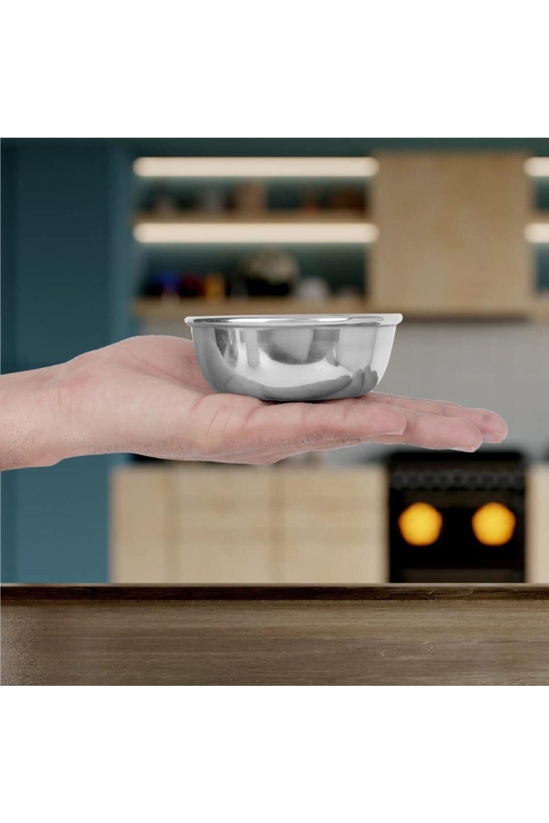 150 ml Stainless Steel Bowl, 4 X 9.5 cm (Pack of 1)