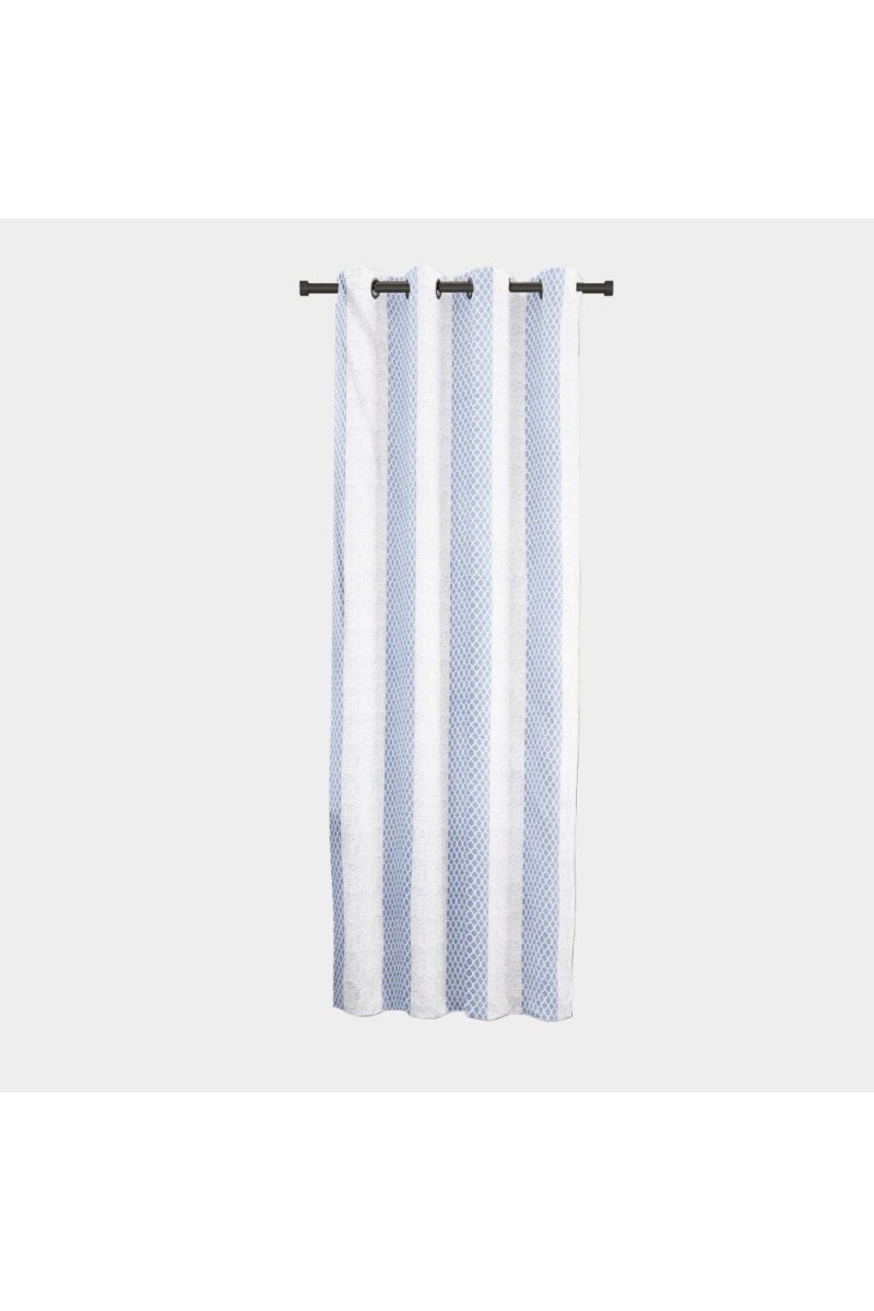Home Beautiful 7ft. Light Blue Polyester Curtain - (M2749)