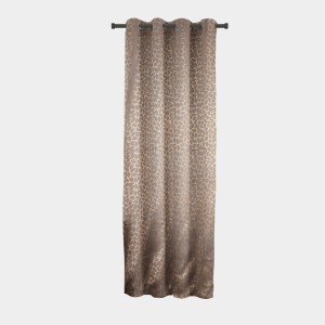 Home Beautiful 7ft. Chocolate Brown Blackout Eyelet Curtains - (M2741)