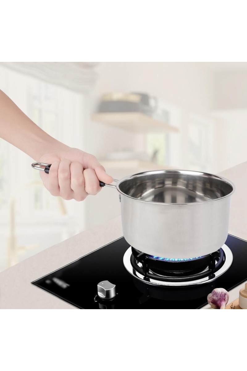 1.7 L Stainless Steel Saucepan, 7 X 3.5 in (Pack of 1)