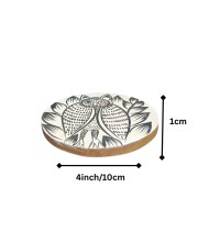 Handcrafted Wooden Coasters Set of 2 | Round Fish & Owl Design Tea and Coffee Table Coasters. (Round) Handcrafted Wooden Coasters Set of 2 | Round Fish & Owl Design Tea and Coffee Table Coasters. (Round)