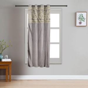 Home Beautiful 5 ft. Dark Grey Polyester Curtain - (M2773)