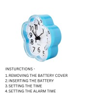 HiTechMart Cute Cloud-Shaped Quartz Wall Clock – Decorative Clock for Home, Office & Kids' Room – Stylish Blue Frame with Easy-to-Read Numbers