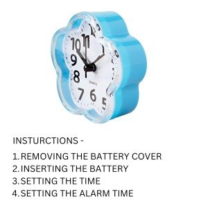 HiTechMart Cute Cloud-Shaped Quartz Wall Clock – Decorative Clock for Home, Office & Kids' Room – Stylish Blue Frame with Easy-to-Read Numbers