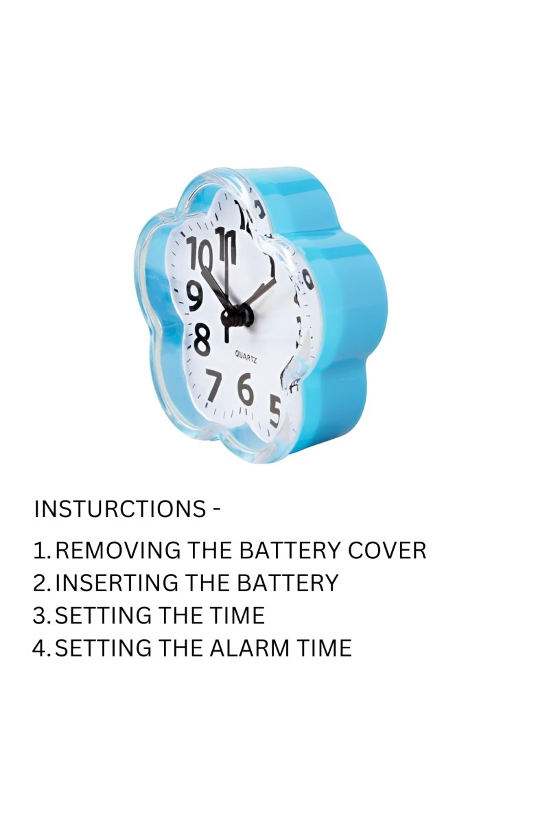 HiTechMart Cute Cloud-Shaped Quartz Wall Clock – Decorative Clock for Home, Office & Kids' Room – Stylish Blue Frame with Easy-to-Read Numbers