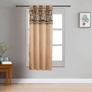 Home Beautiful 5 ft. Brown Polyester Curtain - (M2796)