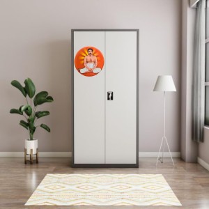 Devotional Saint Guru Round Fridge Magnet Set (4 Pieces) | Religious Refrigerator Magnets for Home, Office & Temple Decor (4)