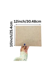 MDF Board Sheets 3 mm for Arts & Crafts | Premium Plain MDF Wood Sheets for Painting, Resin Art, Mandala, Pyrography, Decoupage & DIY Projects | 13 x 15 Inch | Pack of 10