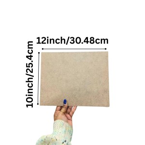 MDF Board Sheets 3 mm for Arts & Crafts | Premium Plain MDF Wood Sheets for Painting, Resin Art, Mandala, Pyrography, Decoupage & DIY Projects | 13 x 15 Inch | Pack of 10
