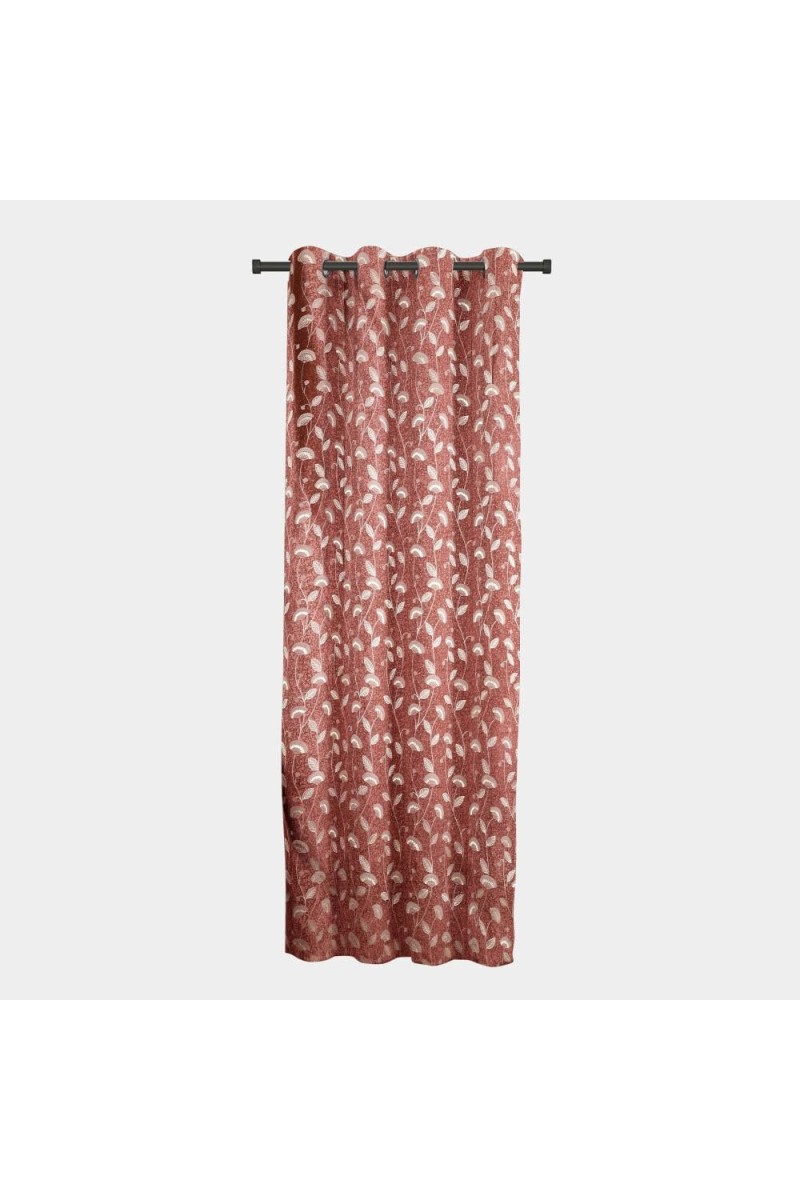 Home Beautiful 7ft. Maroon Polyester Curtain - (M2725)