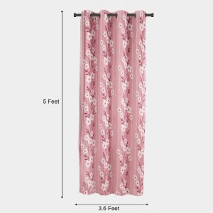 Home Beautiful 5 ft. Pink Polyester Curtain - (M2823)
