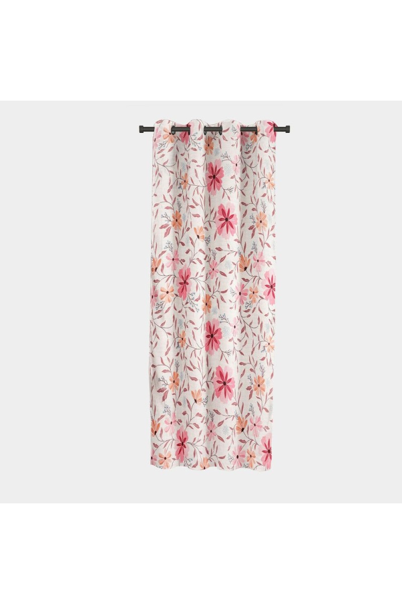 Home Beautiful 5 ft. Pink Polyester Curtain - (M2819)