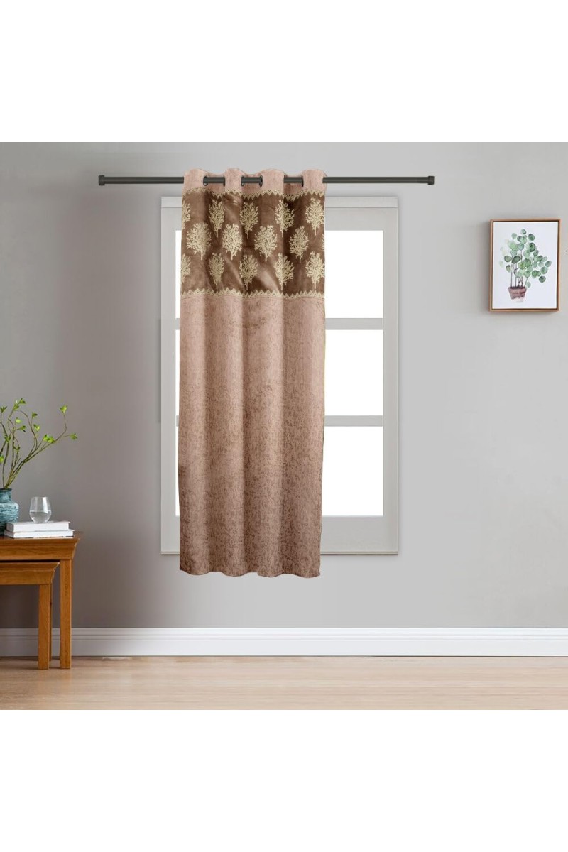 Home Beautiful 5 ft. Brown Polyester Curtain - (M2830)