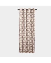 Home Beautiful 5 ft. Brown Polyester Curtain - (M2779)