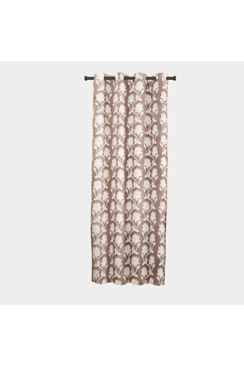 Home Beautiful 5 ft. Brown Polyester Curtain - (M2779)