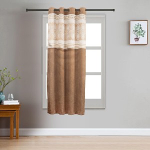 Home Beautiful 5 ft. Black Polyester Curtain - (M2827)
