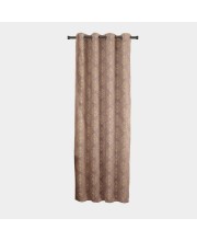 Home Beautiful 7ft. Brown Printed Eyelet Curtains - (M2760)