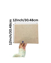 MDF Board Sheet 3 mm for Arts & Crafts | Premium MDF Wood Sheets for Painting, Resin Art, Mandala, Pyrography & Decoupage | 12 x 12 Inch | Pack of 10 (12x12)