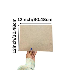 MDF Board Sheet 3 mm for Arts & Crafts | Premium MDF Wood Sheets for Painting, Resin Art, Mandala, Pyrography & Decoupage | 12 x 12 Inch | Pack of 10 (12x12)