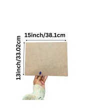 MDF Board Sheets 3 mm for Arts & Crafts | Premium Plain MDF Wood Sheets for Painting, Resin Art, Mandala, Pyrography, Decoupage & DIY Projects | 13 x 15 Inch | Pack of 10 (13x15)
