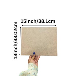 MDF Board Sheets 3 mm for Arts & Crafts | Premium Plain MDF Wood Sheets for Painting, Resin Art, Mandala, Pyrography, Decoupage & DIY Projects | 13 x 15 Inch | Pack of 10 (13x15)